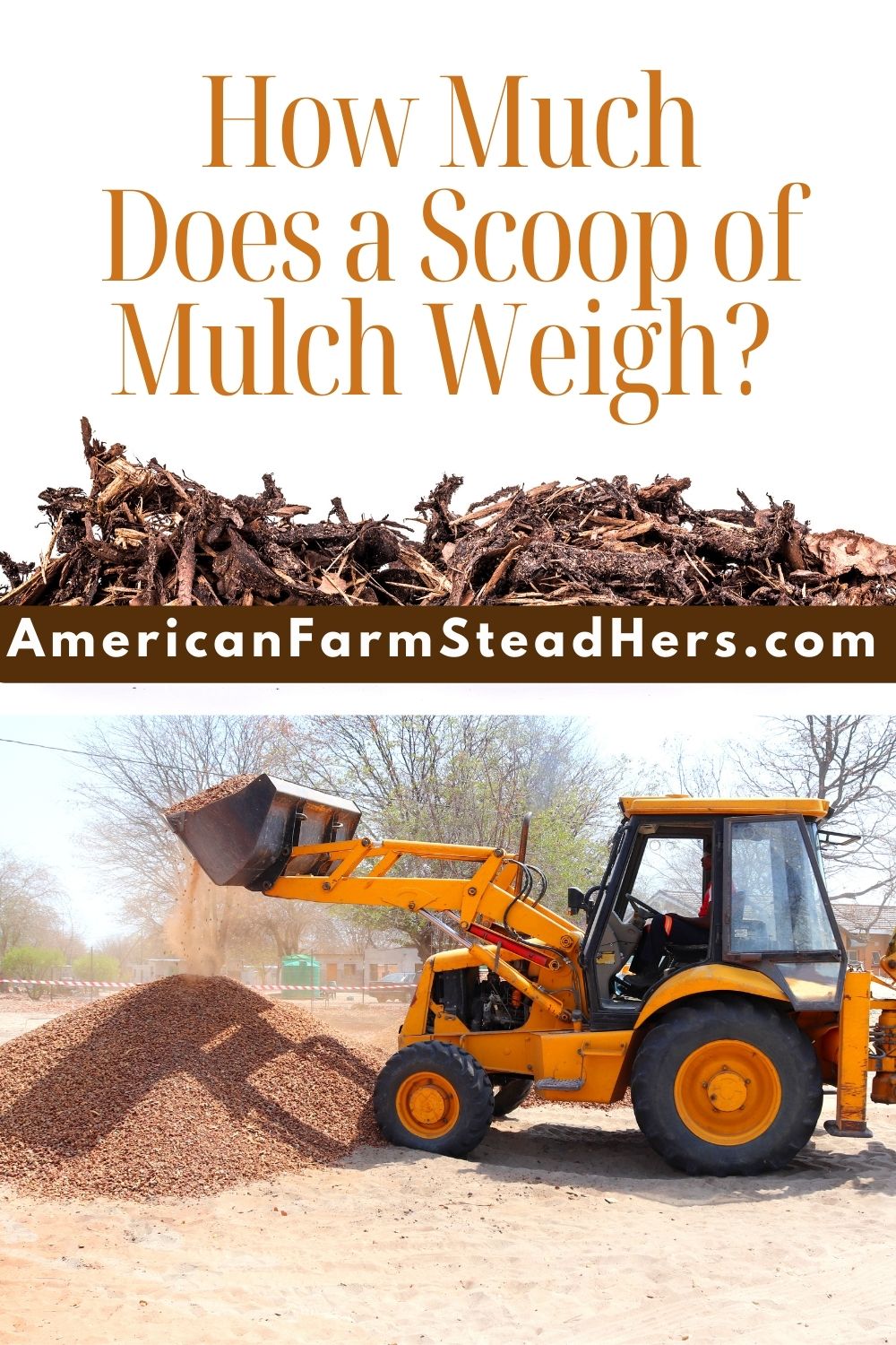 how much does a scoop of mulch weigh?