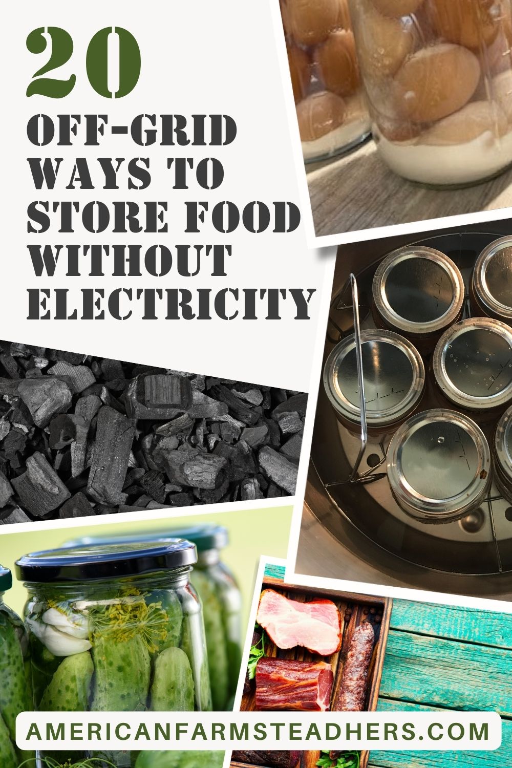 how to store food without electricity