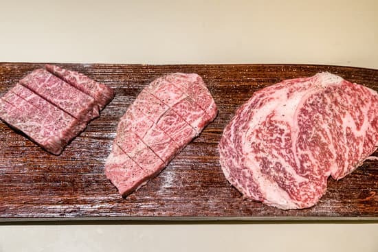 marbled wagyu beef steaks