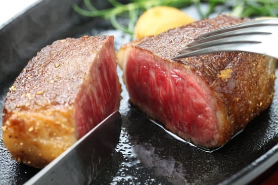 a rare wagyu steak