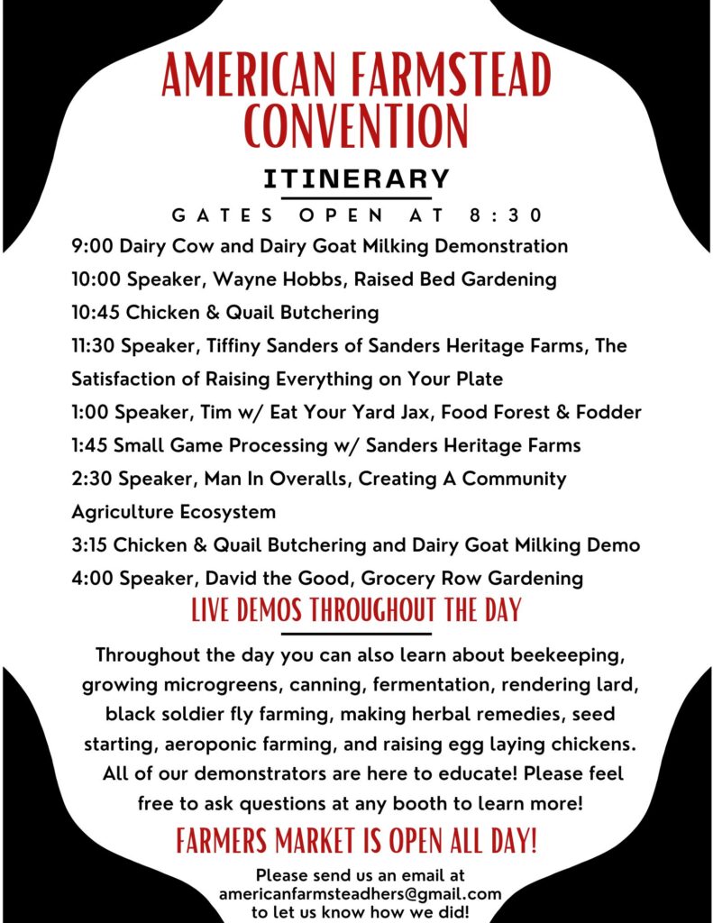convention itinerary