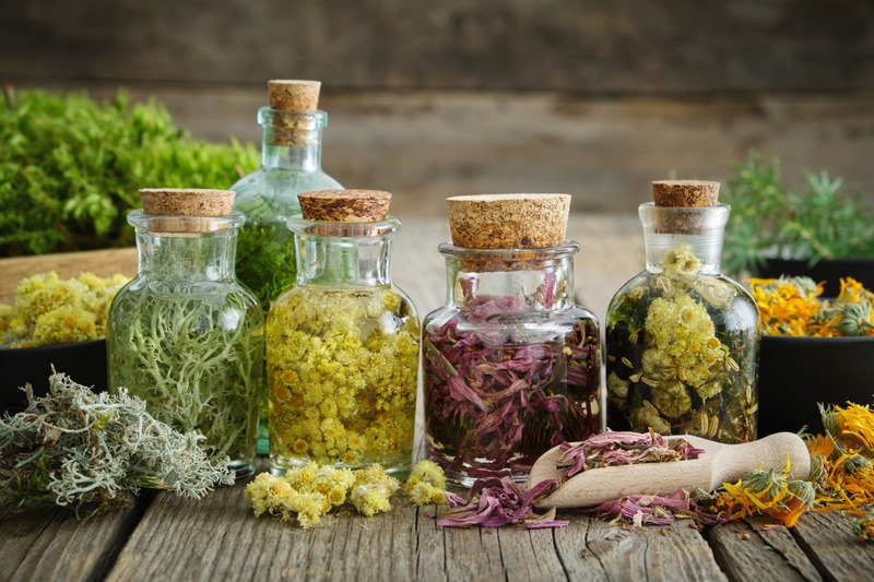 several tinctures brewing