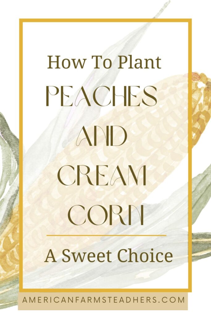 how to plant peaches and cream corn featured image