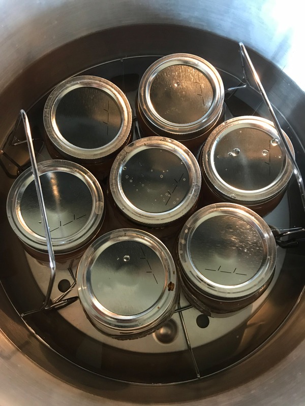 jars in the pressure canner