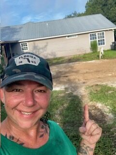 my fill dirt all smoothed out for the new garden